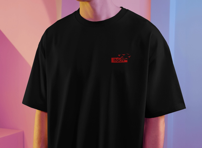 Uchiha Itachi Premium Oversized Anime T-Shirt – Black