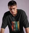 Lost in the Mountains – Premium Black Graphic T-Shirt