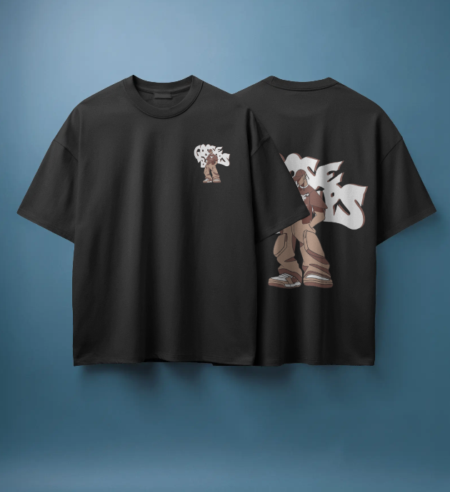 Urban Anime Back Print – Oversized Streetwear T-Shirt