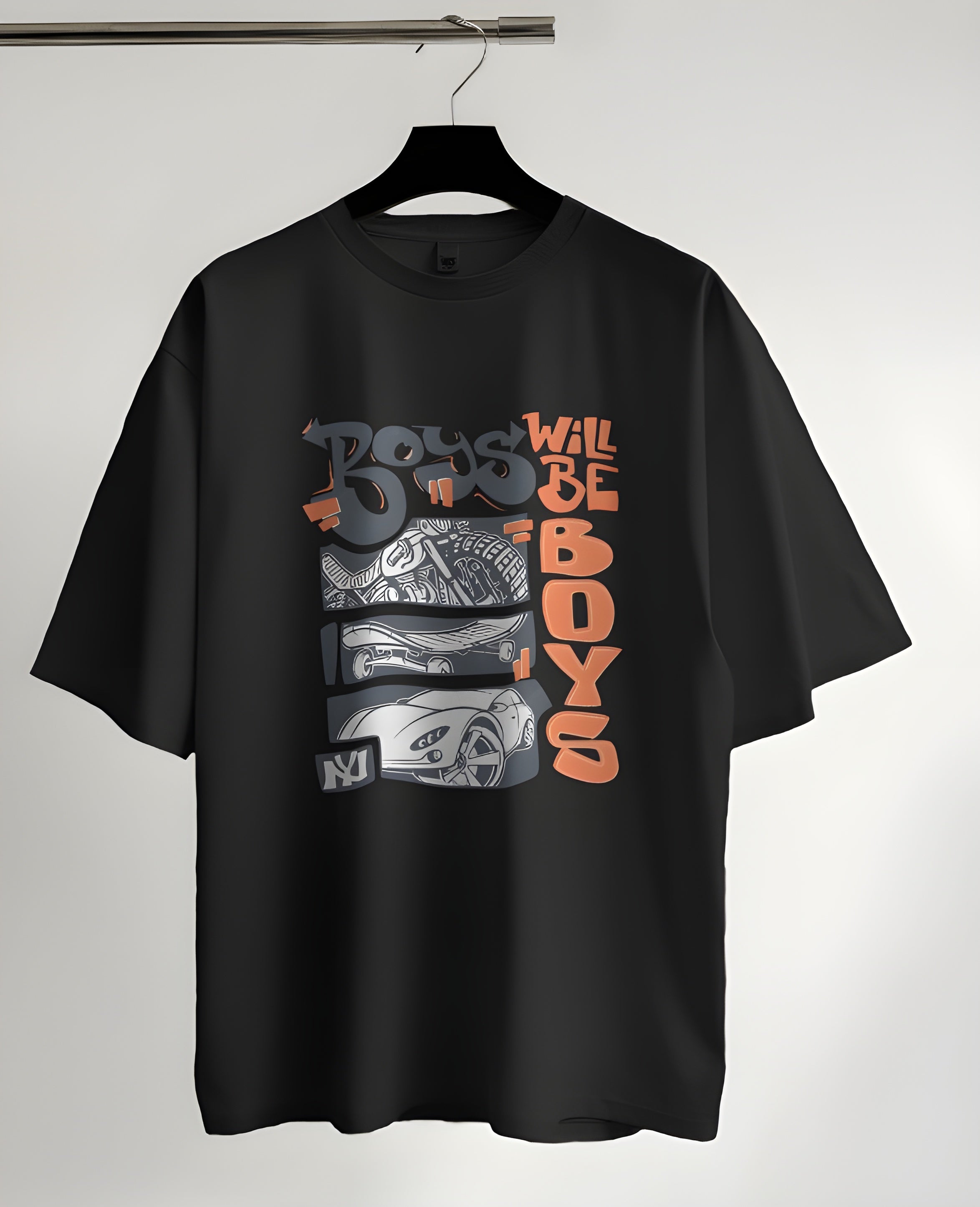 Boys Will Be Boys Car Culture Graphic T-Shirt – Street Attitude Edition