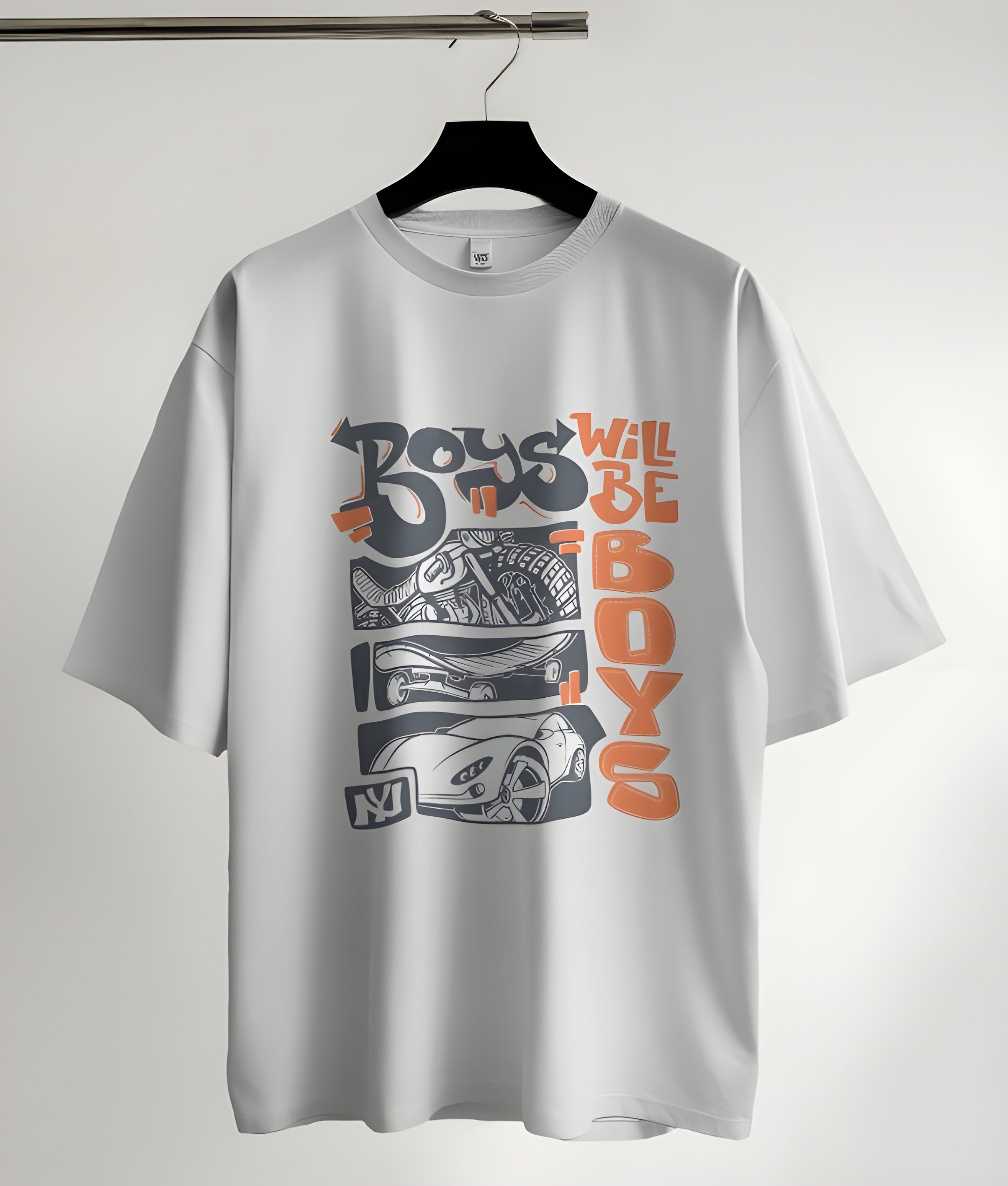 Boys Will Be Boys Car Culture Graphic T-Shirt – Street Attitude Edition